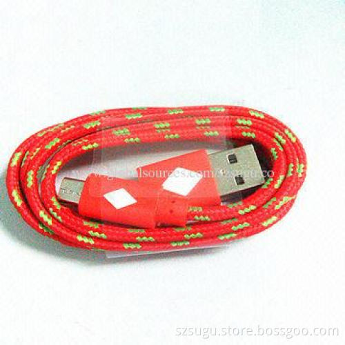 2014 great nylon data cable for Samsung